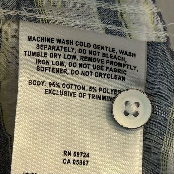 Columbia Women's XL Blue Striped Long Sleeve Button-Up Shirt Casual - Picture 7 of 11